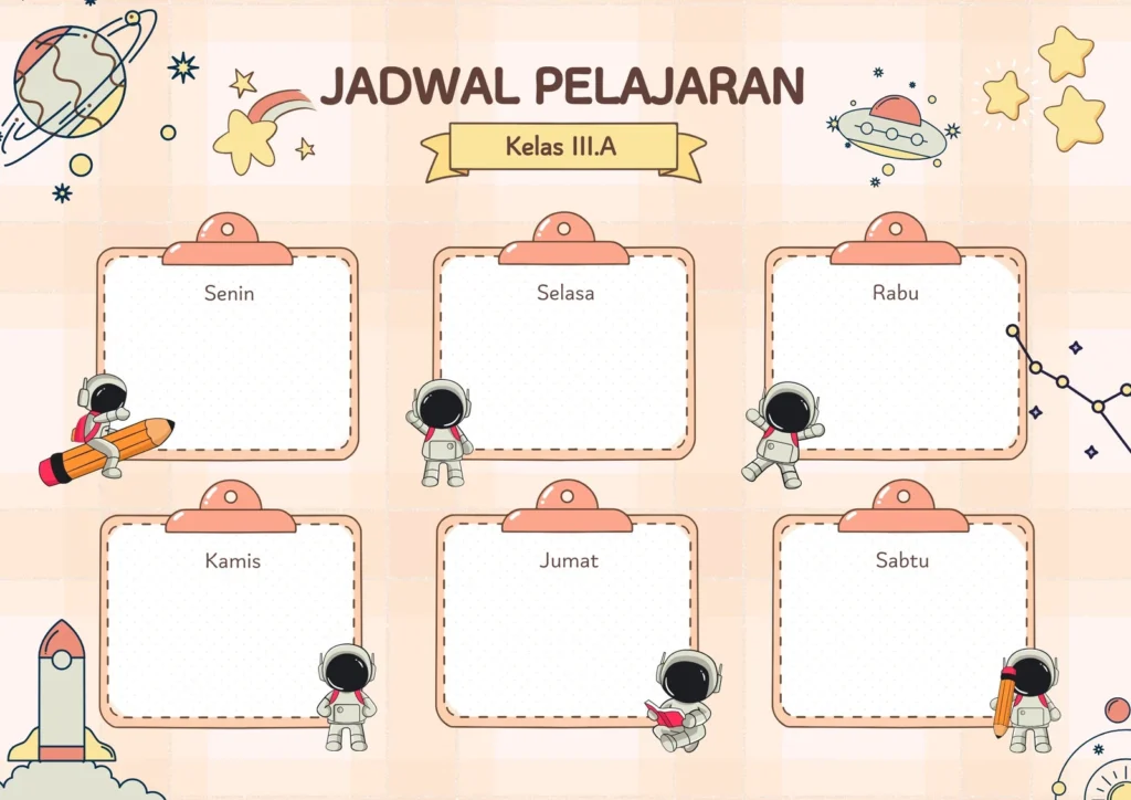 jadwal belajar